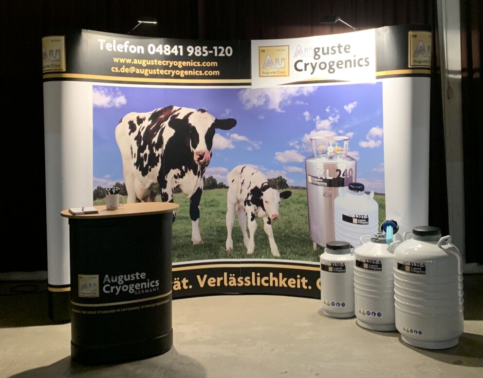 Auguste Cryogenics sales booth in Germany